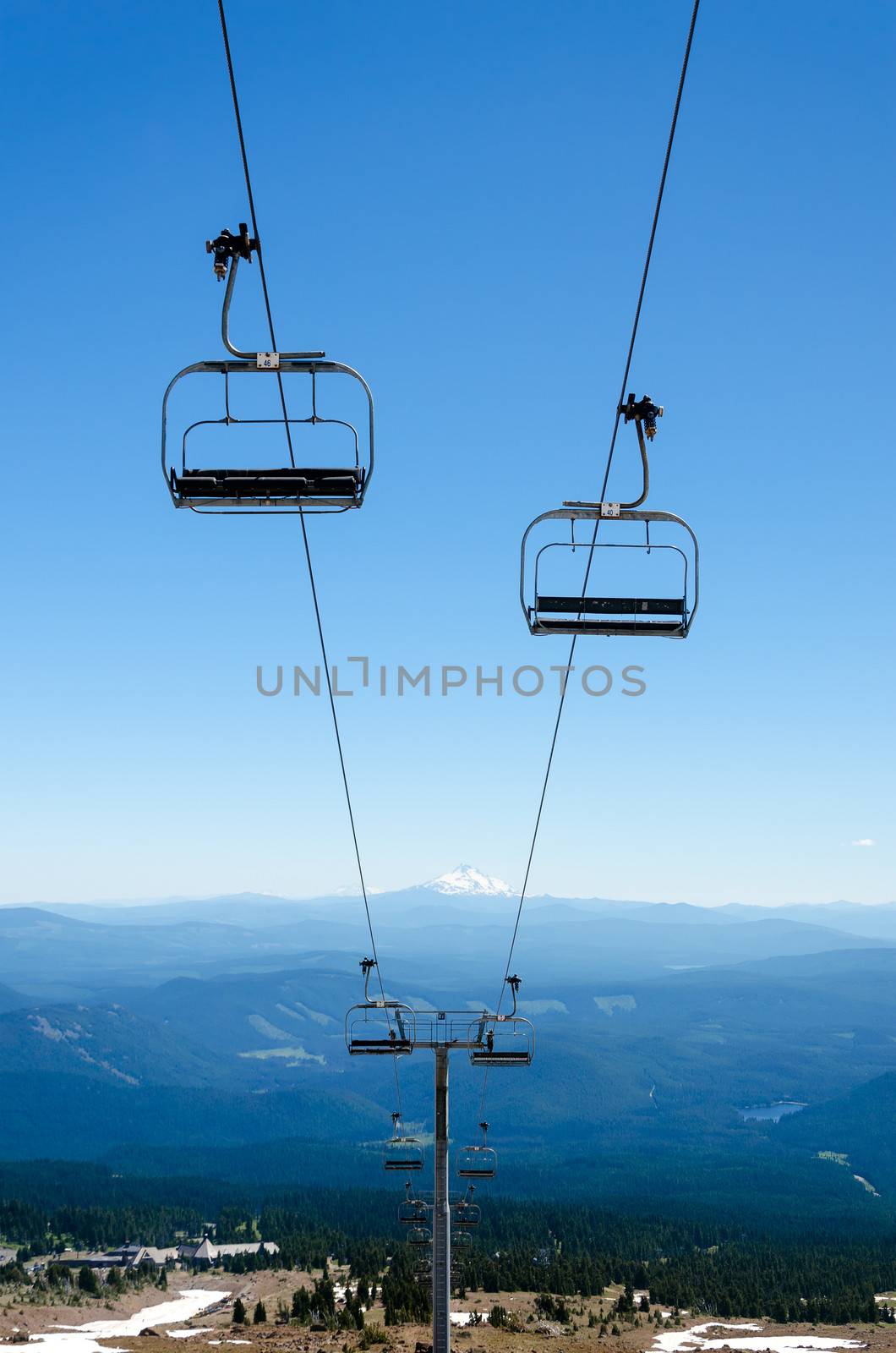 Chairlift Down Mount Hood by jkraft5
