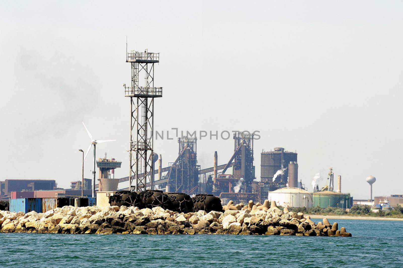 Industry on the wearing of Fos-sur-Mer beside Marseille.