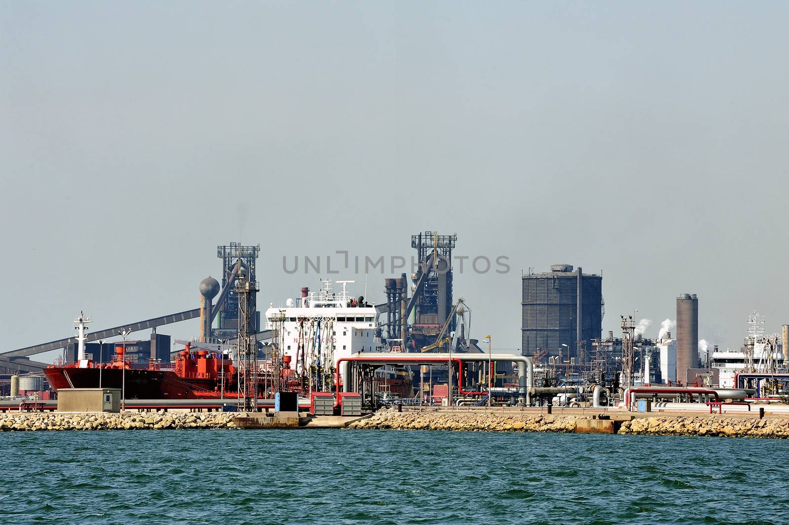 Industry on the wearing of Fos-sur-Mer beside Marseille.