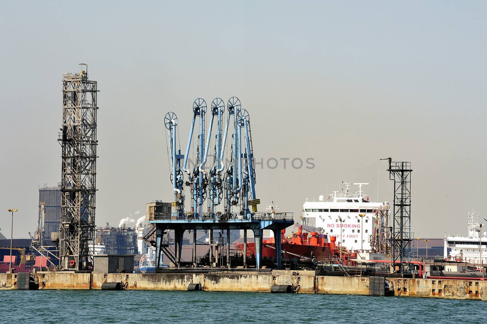 Industry on the wearing of Fos-sur-Mer beside Marseille.