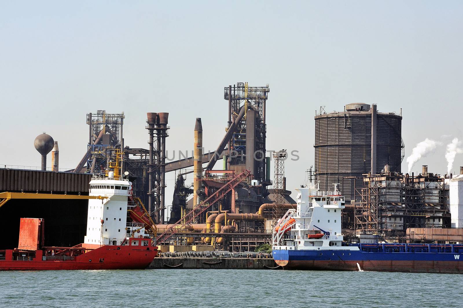 Industry on the wearing of Fos-sur-Mer beside Marseille.