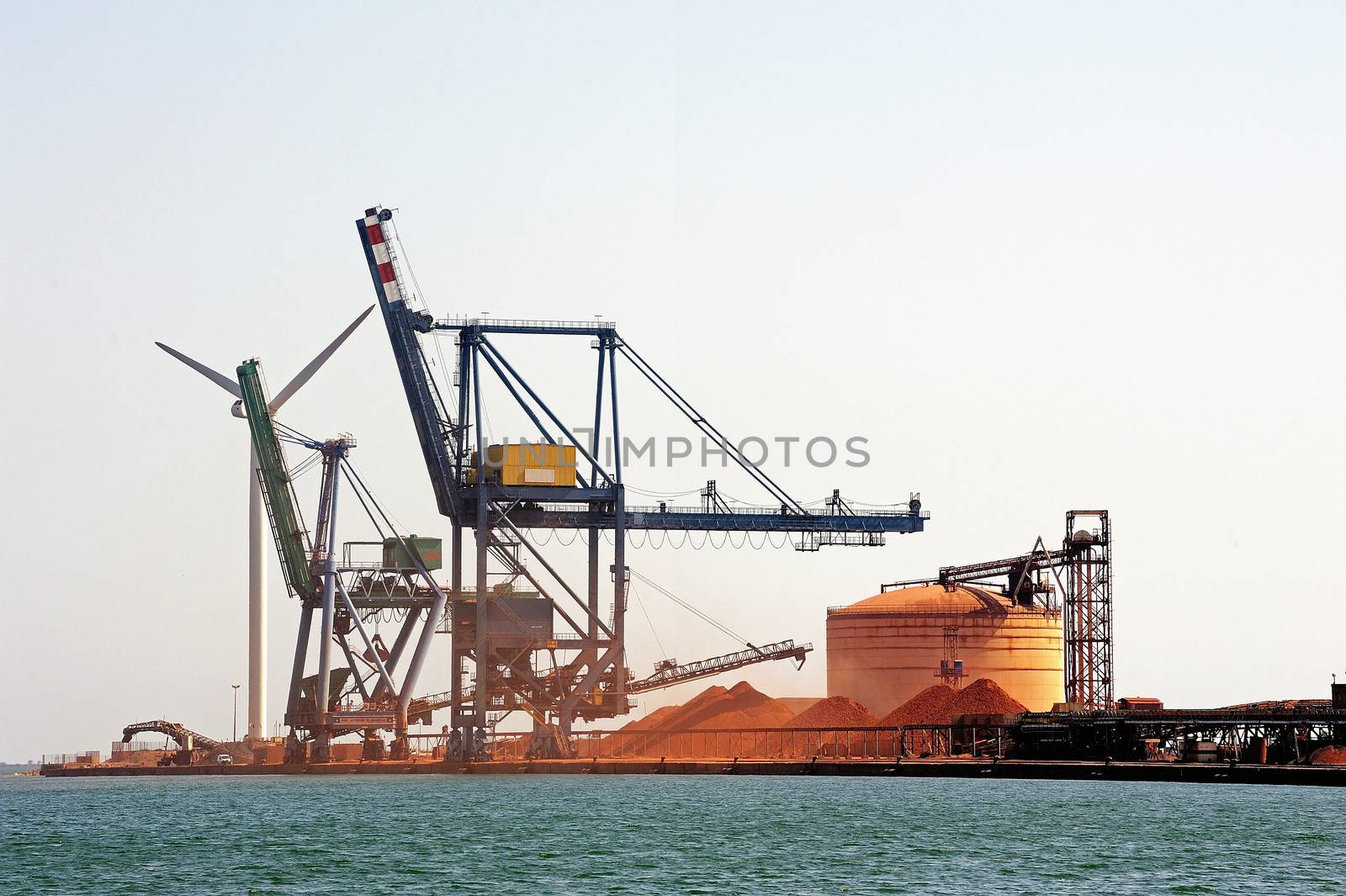 Industry on the wearing of Fos-sur-Mer beside Marseille.