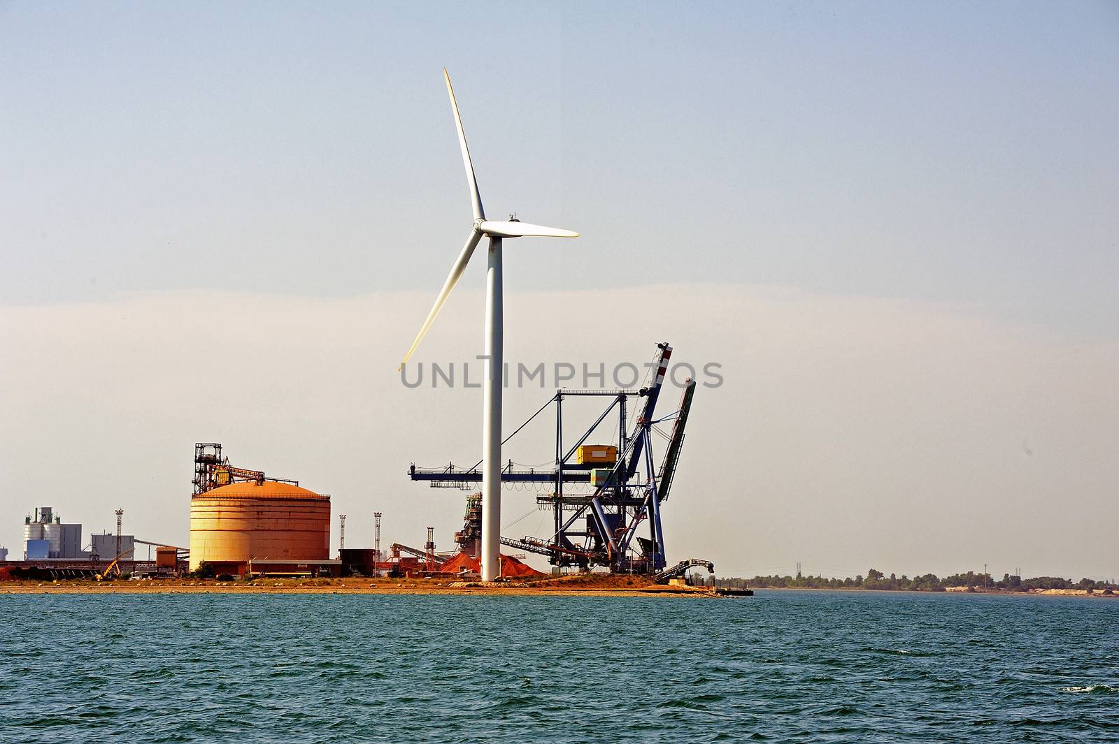 Industry on the wearing of Fos-sur-Mer beside Marseille.