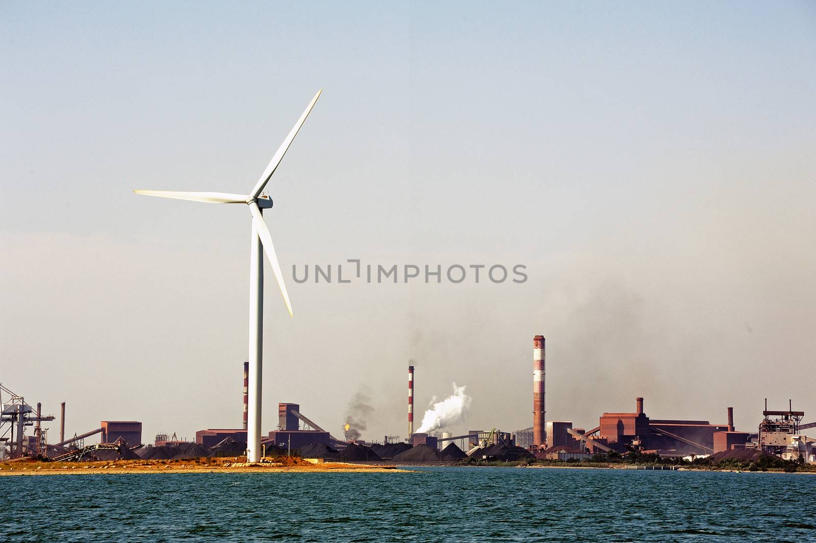 Industry on the wearing of Fos-sur-Mer beside Marseille.