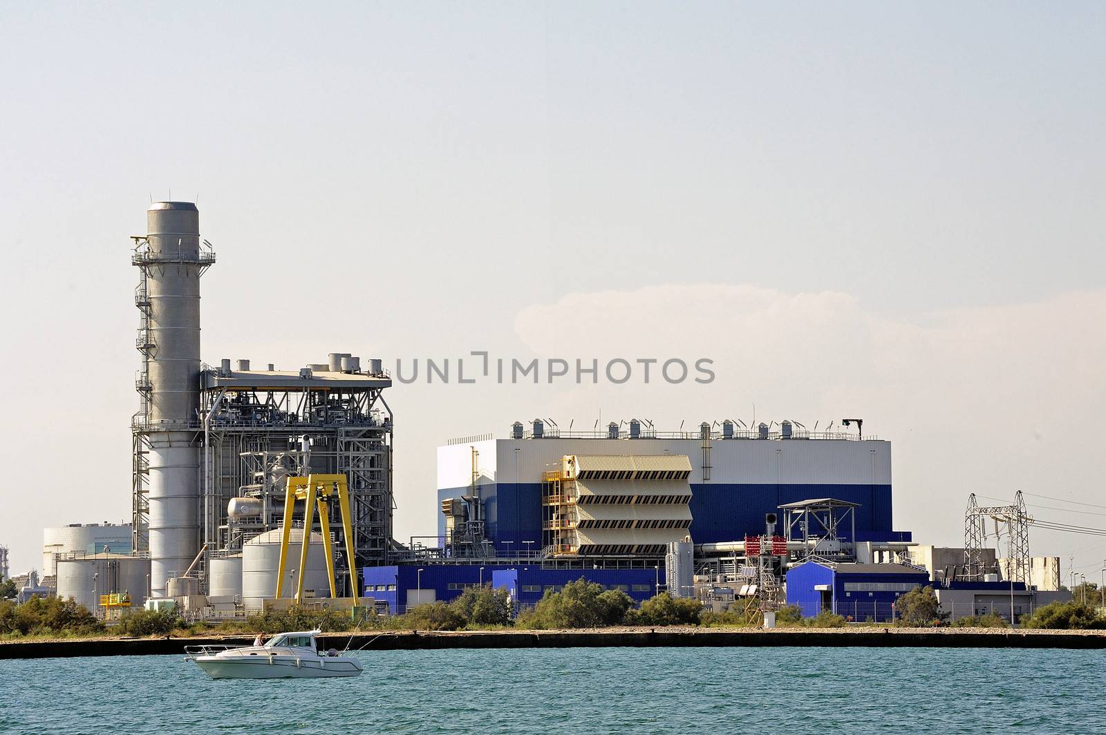 Industry on the wearing of Fos-sur-Mer beside Marseille.