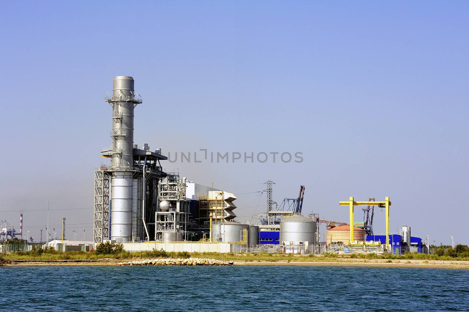 Industry on the wearing of Fos-sur-Mer beside Marseille.