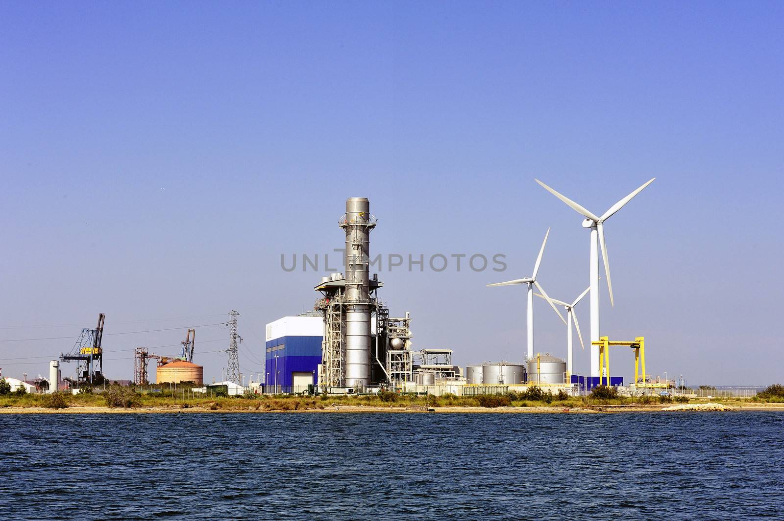 Industry on the wearing of Fos-sur-Mer beside Marseille.