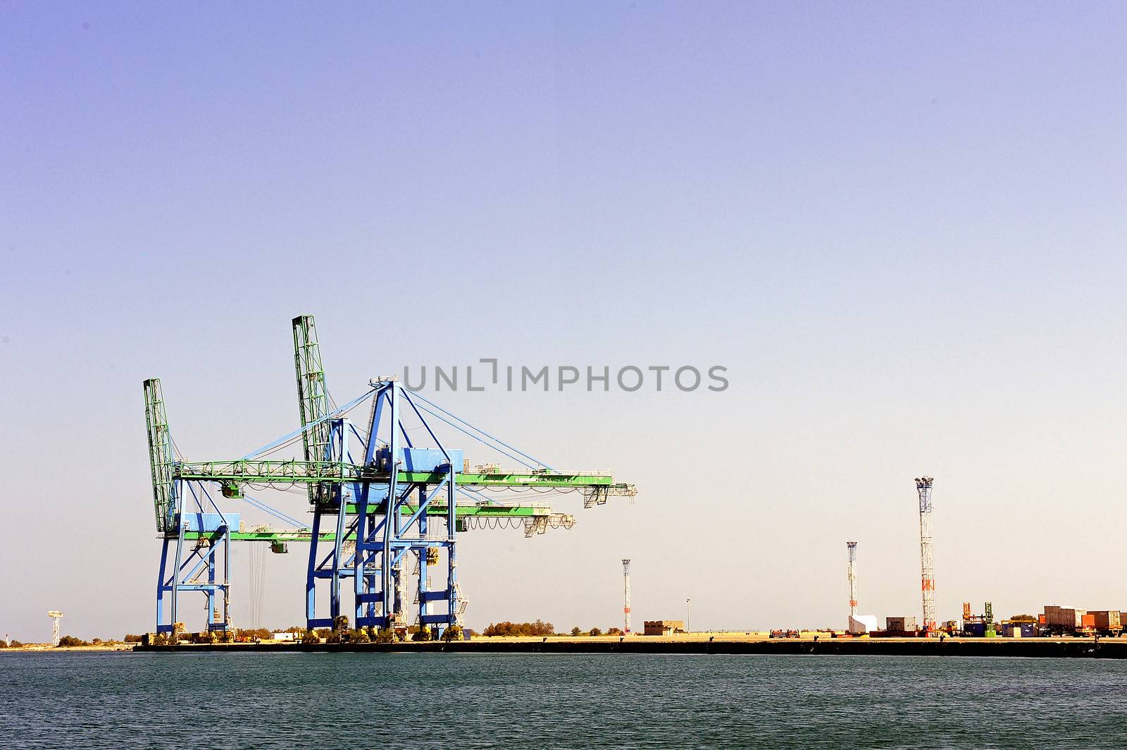 Industry on the wearing of Fos-sur-Mer beside Marseille.