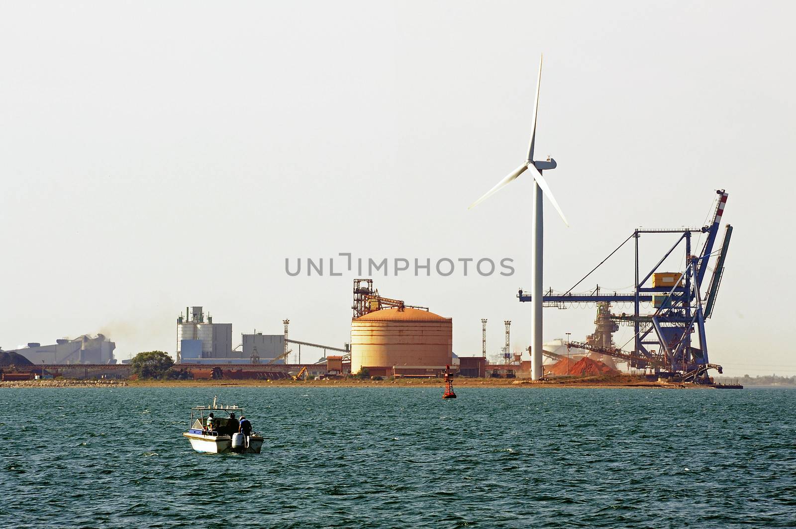 Industry on the wearing of Fos-sur-Mer beside Marseille.