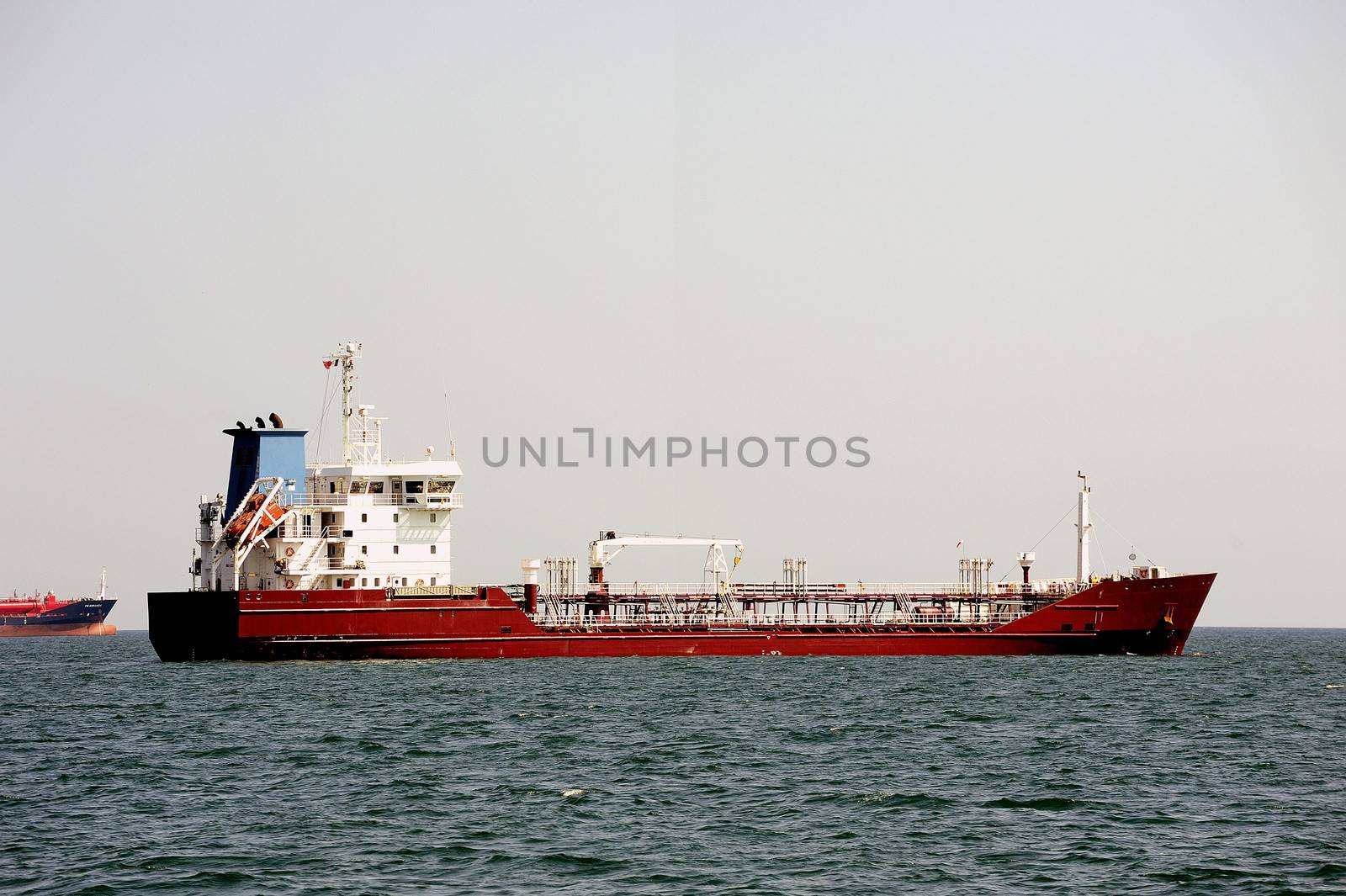 tanker on standby to discharge its cargo in France with the wearing of Fos-sur-Mer beside Marseille.