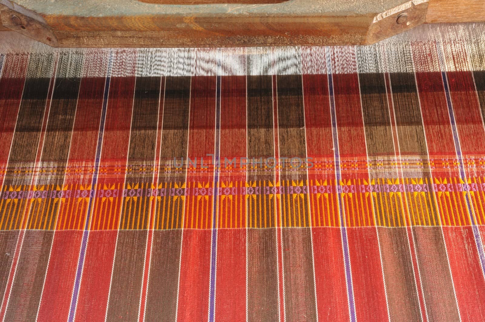 ancient thai woven cloth by ngungfoto