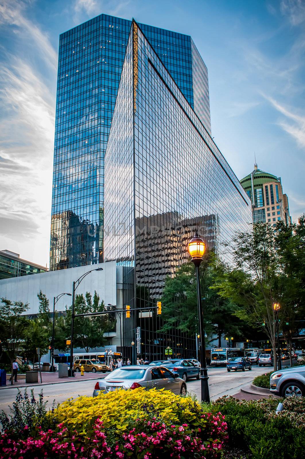 Skyline of Uptown Charlotte, North Carolina. by digidreamgrafix