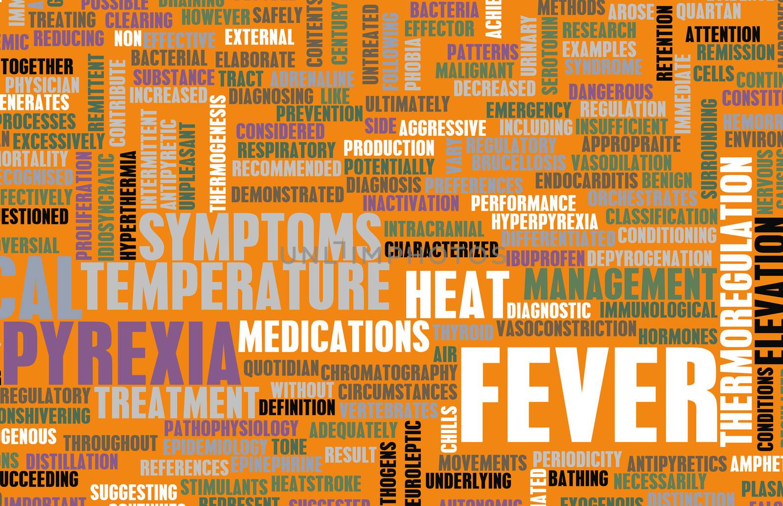 Fever Concept as a Medical Pyrexia Art