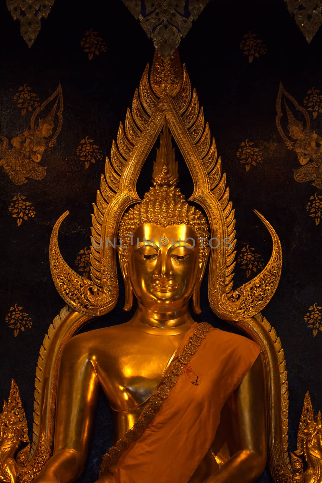 A beautiful old Buddhist temple in Thailand.