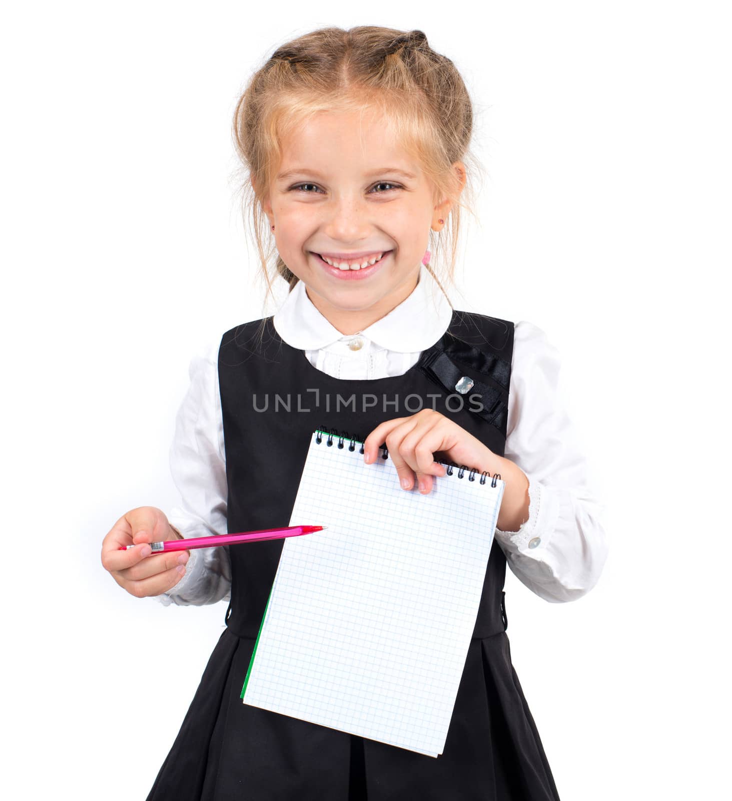 schoolgirl with notebook by GekaSkr