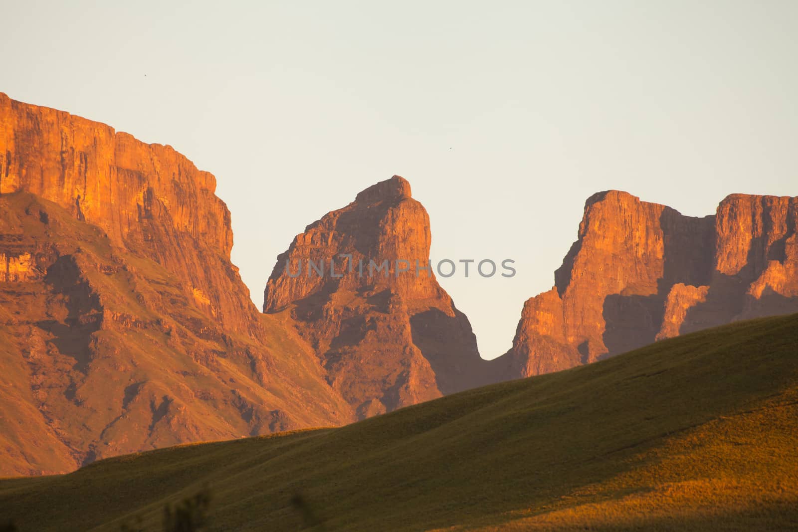 The Monk's Cowl peak, Drakensberg South Africa