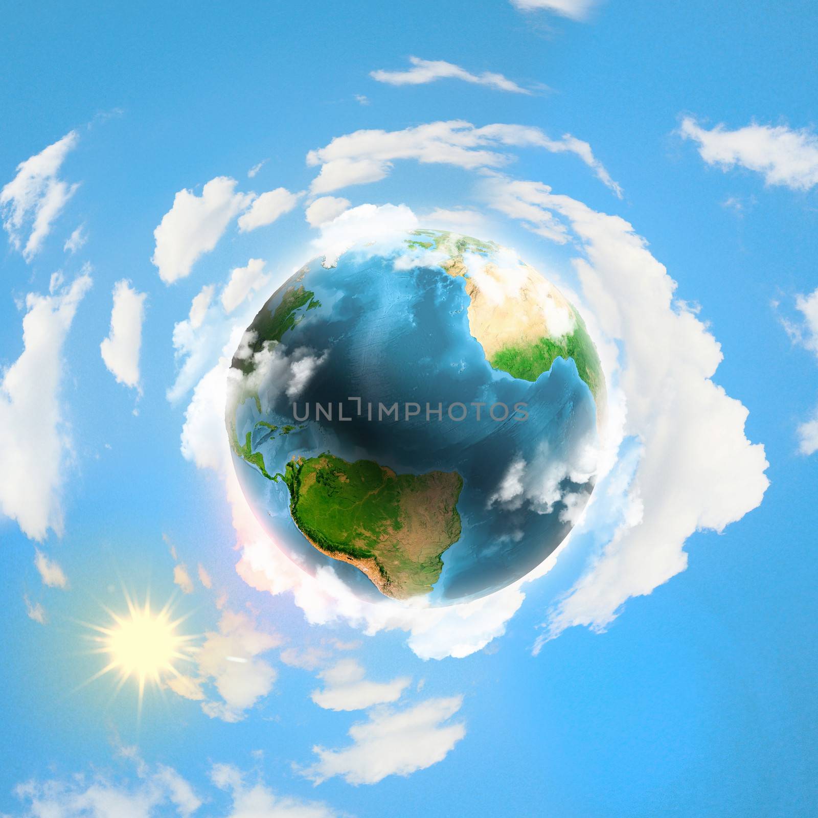 Image of earth planet. Elements of this image are furnished by NASA