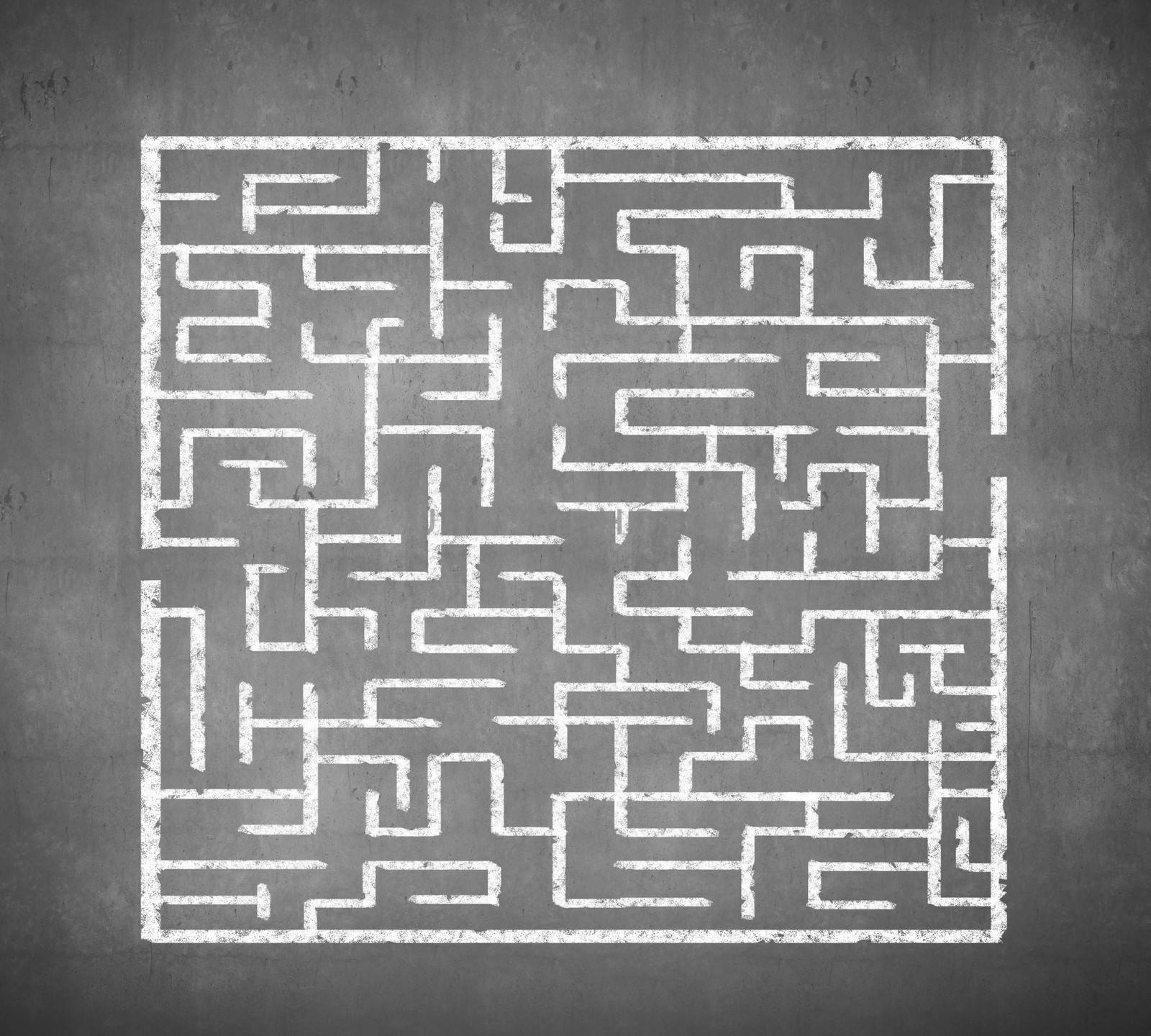 Abstract maze by sergey_nivens