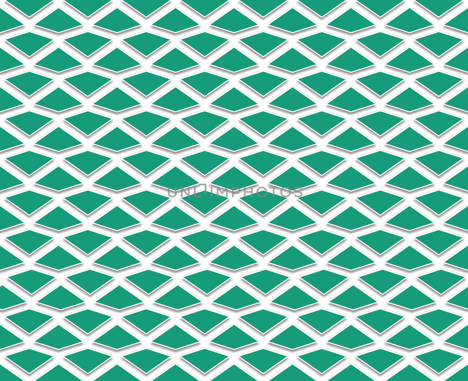 background or texture with regularly spaced polygons of emerald green