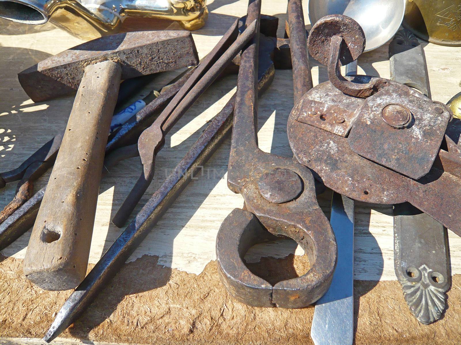 Old Vinatge Tools on flea market