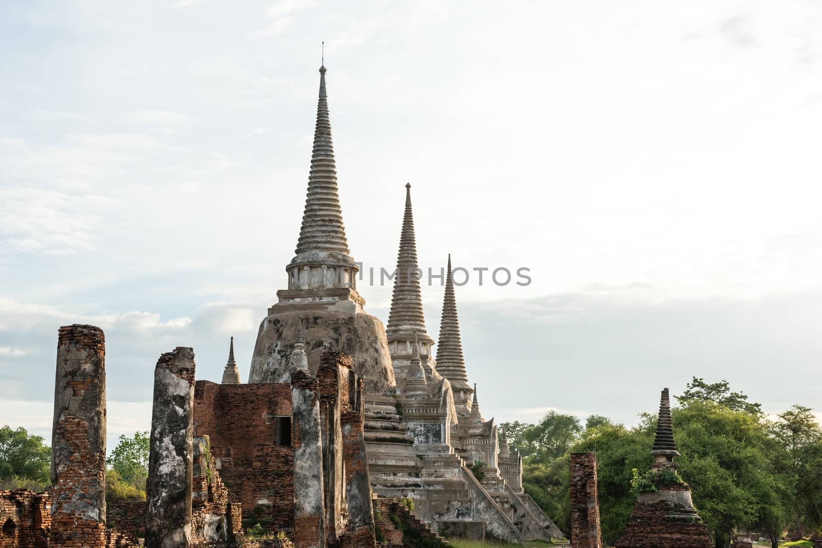 The ancient city of Thailand with ancient architecture style