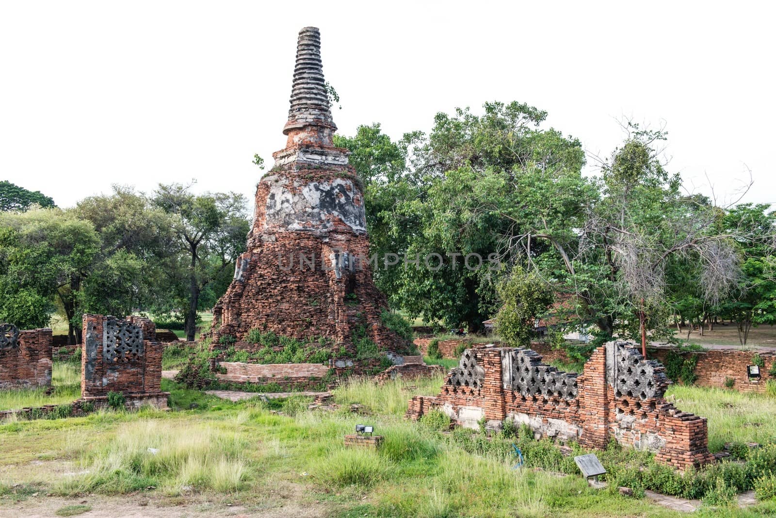 The ancient city of Thailand with ancient architecture style