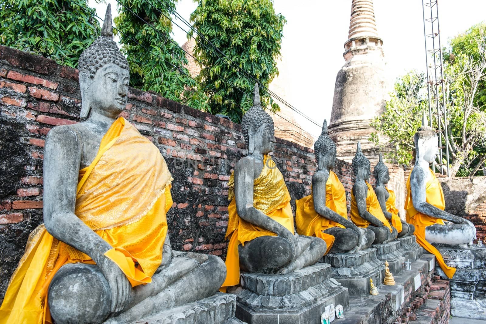 The ancient city of Thailand with ancient architecture style