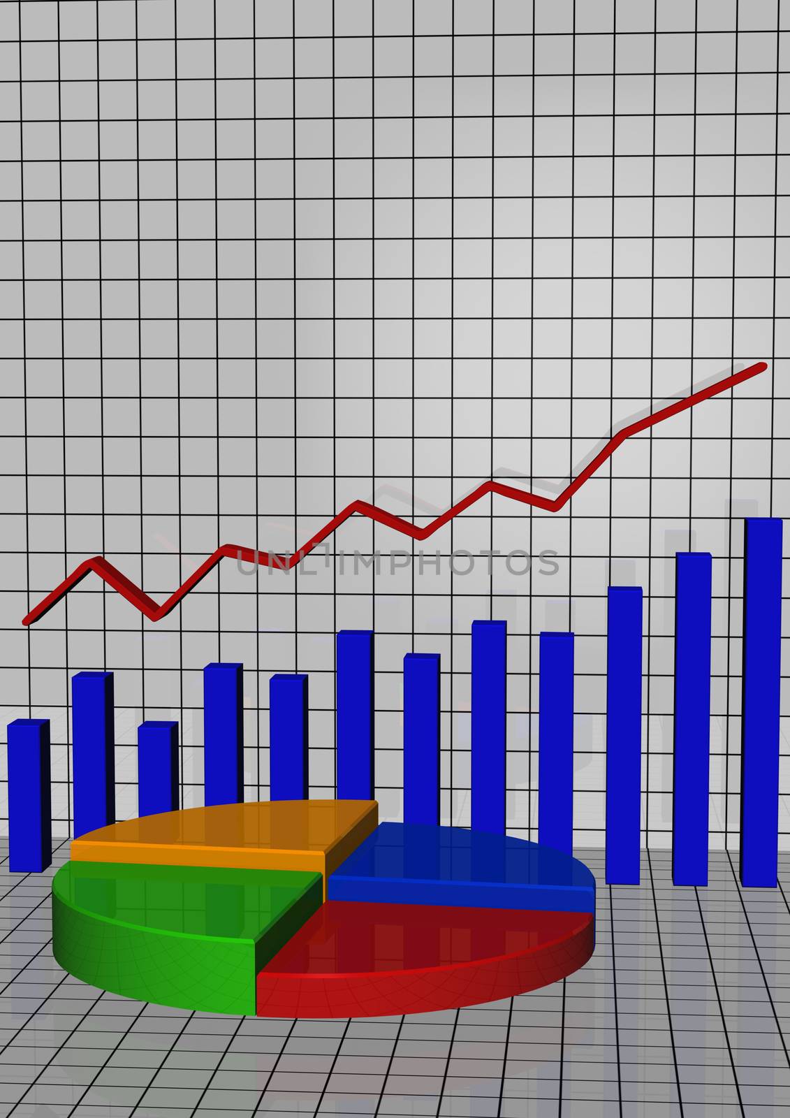 The schedule the histogram showing lifting and business blossoming
