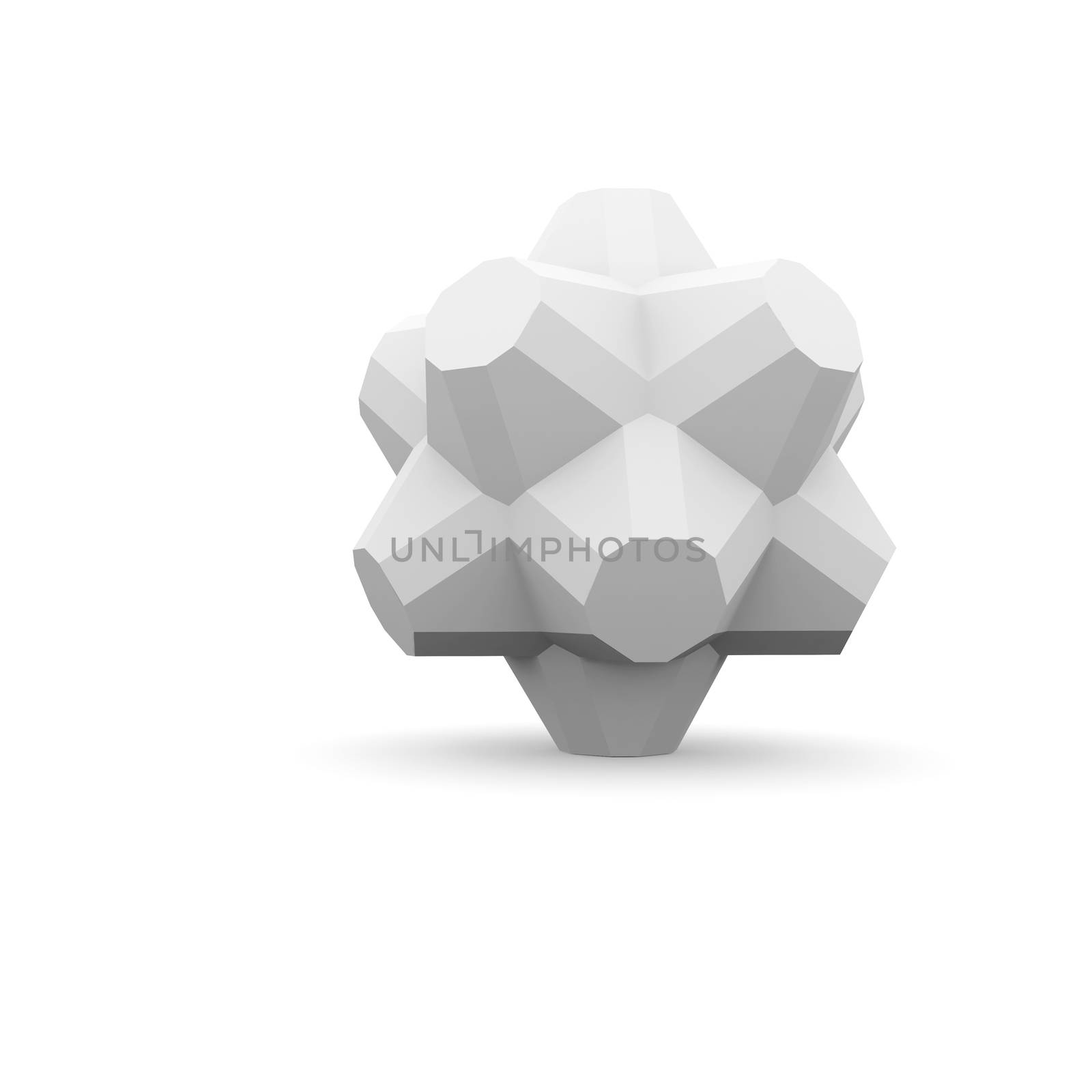 Abstract architecture. Isolated render on the white background