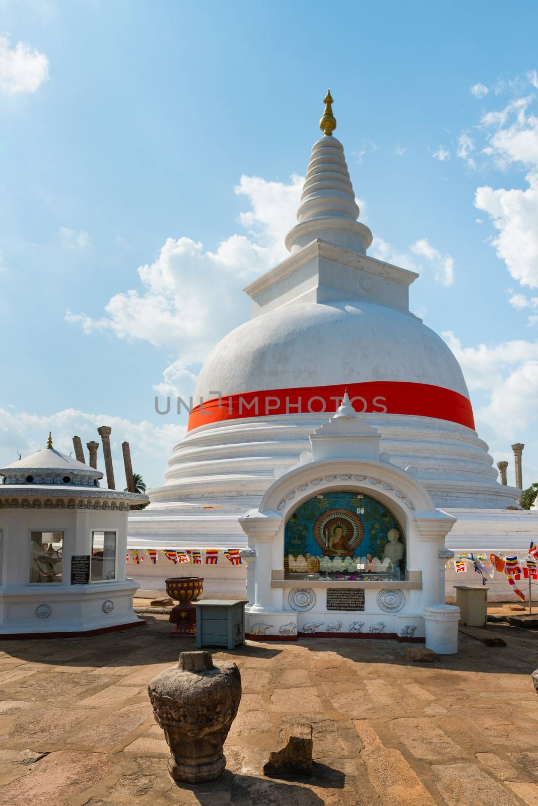 Thuparamaya dagoba in Anuradhapura, Sri Lanka  by iryna_rasko