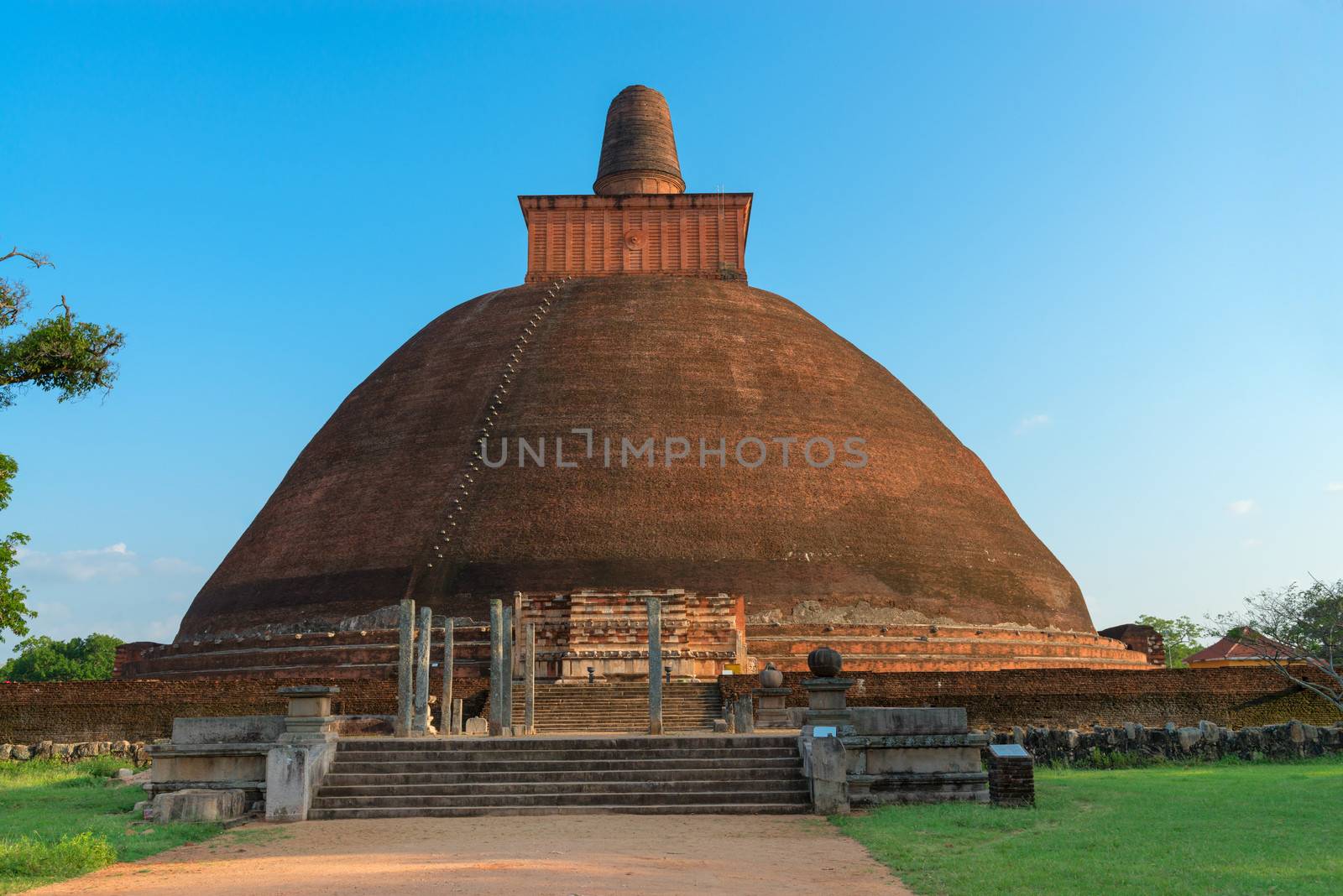 Jethawanaramaya dagoba (stupa). Anuradhapura, Sri Lanka by iryna_rasko