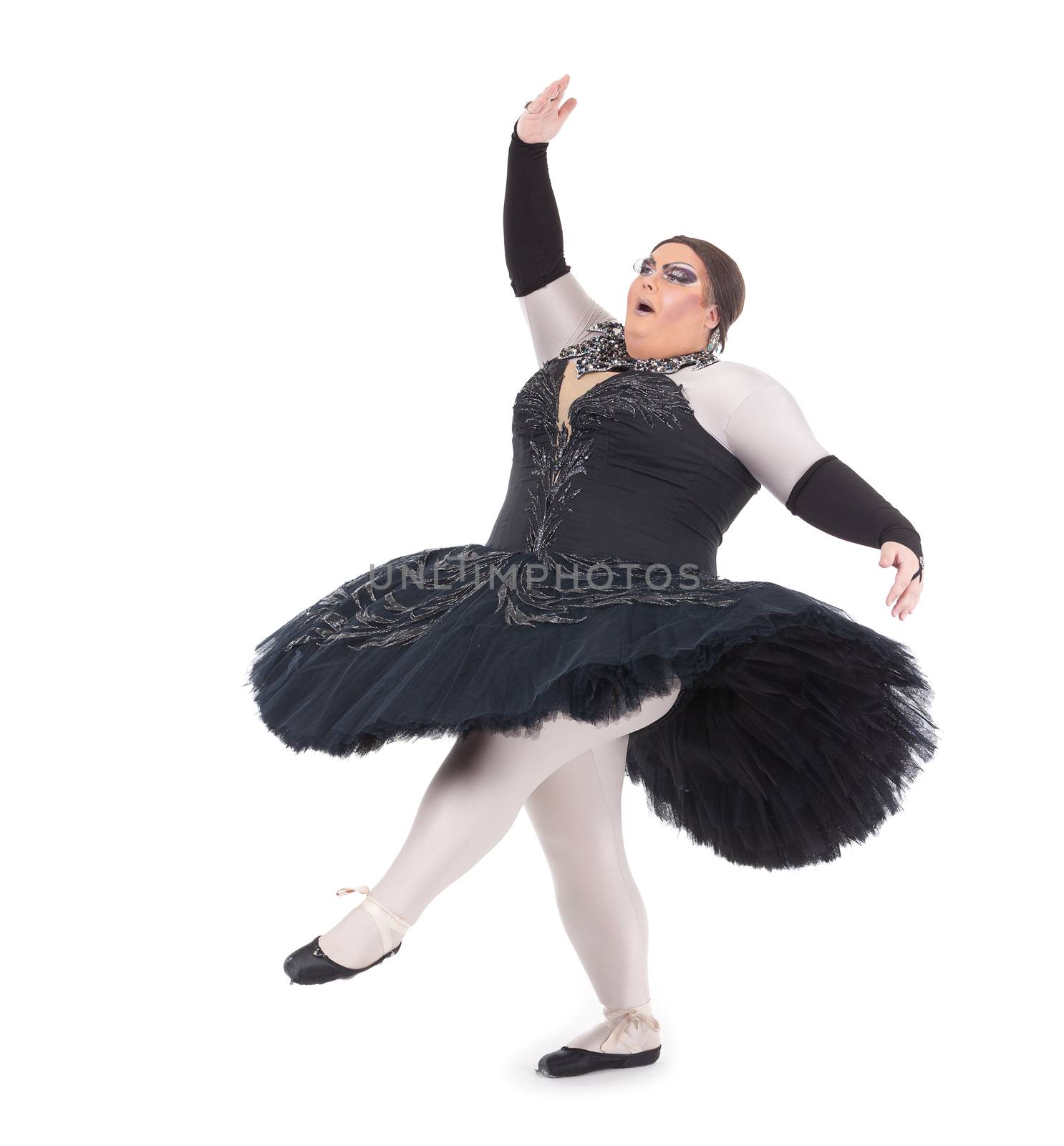 Drag queen dancing in a tutu by Discovod