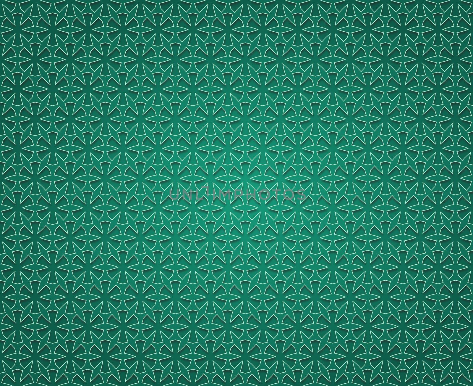 background or texture of ancient cross pattern green color