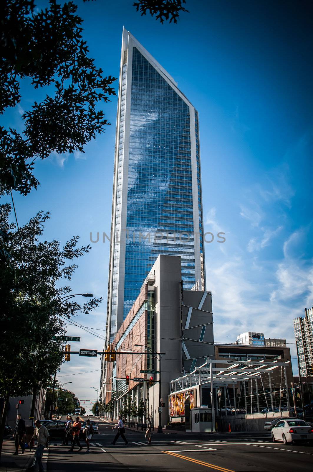 Skyline of Uptown Charlotte, North Carolina. by digidreamgrafix