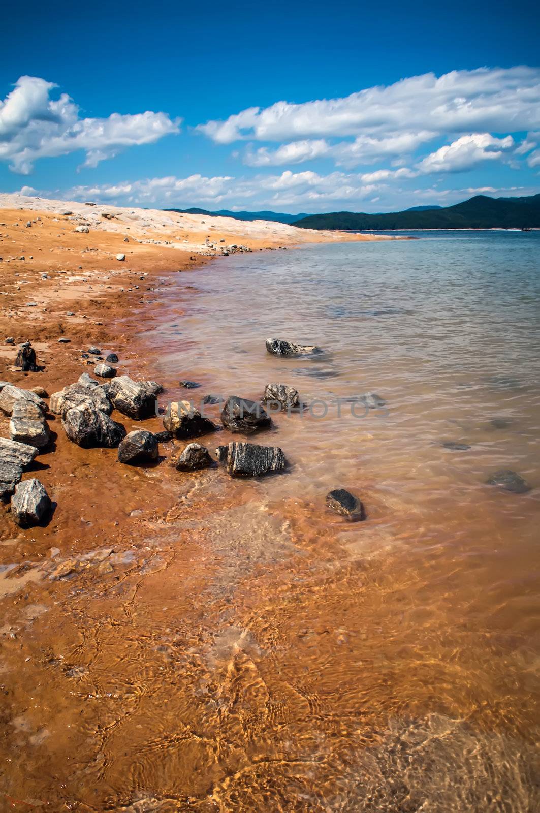 lake jocassee shore by digidreamgrafix