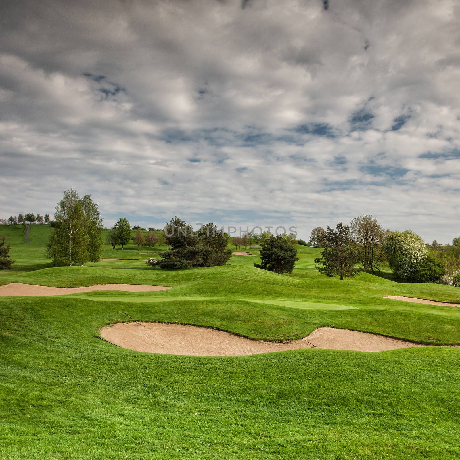 Bunkers on the golf course in Czech republic by CaptureLight