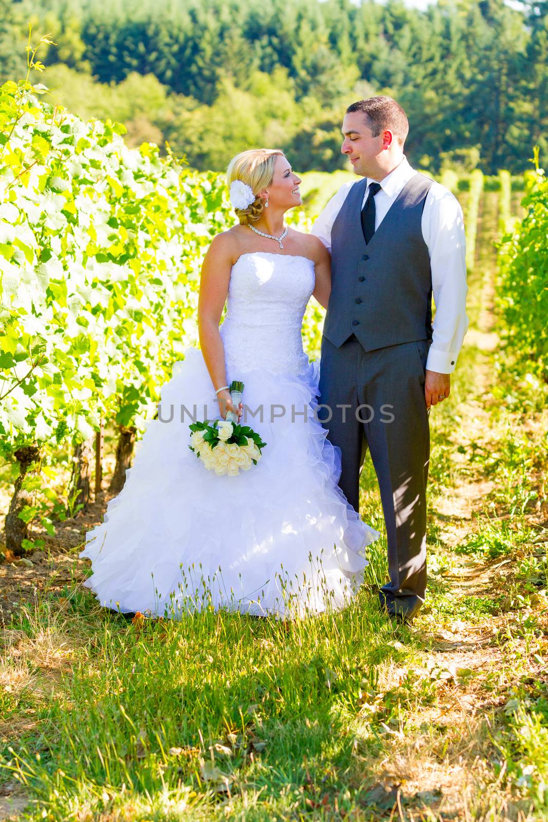 Portraits of Bride and Groom by joshuaraineyphotography