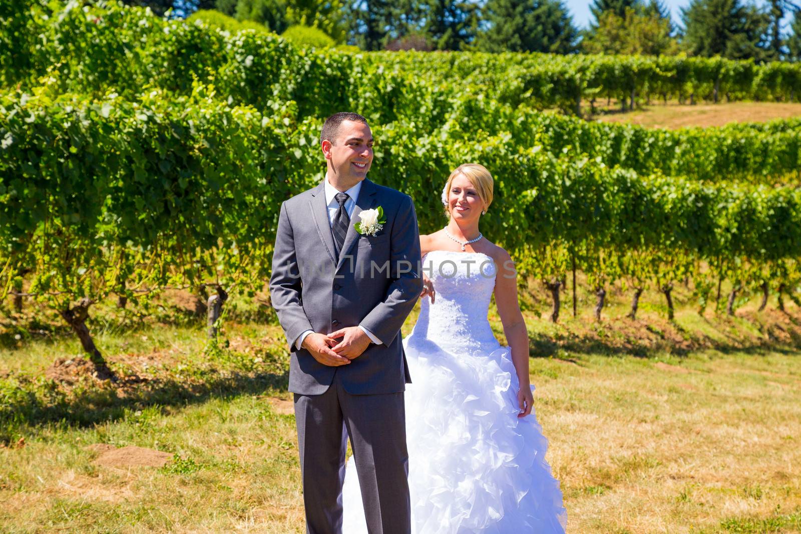 Bride and Groom First Look by joshuaraineyphotography