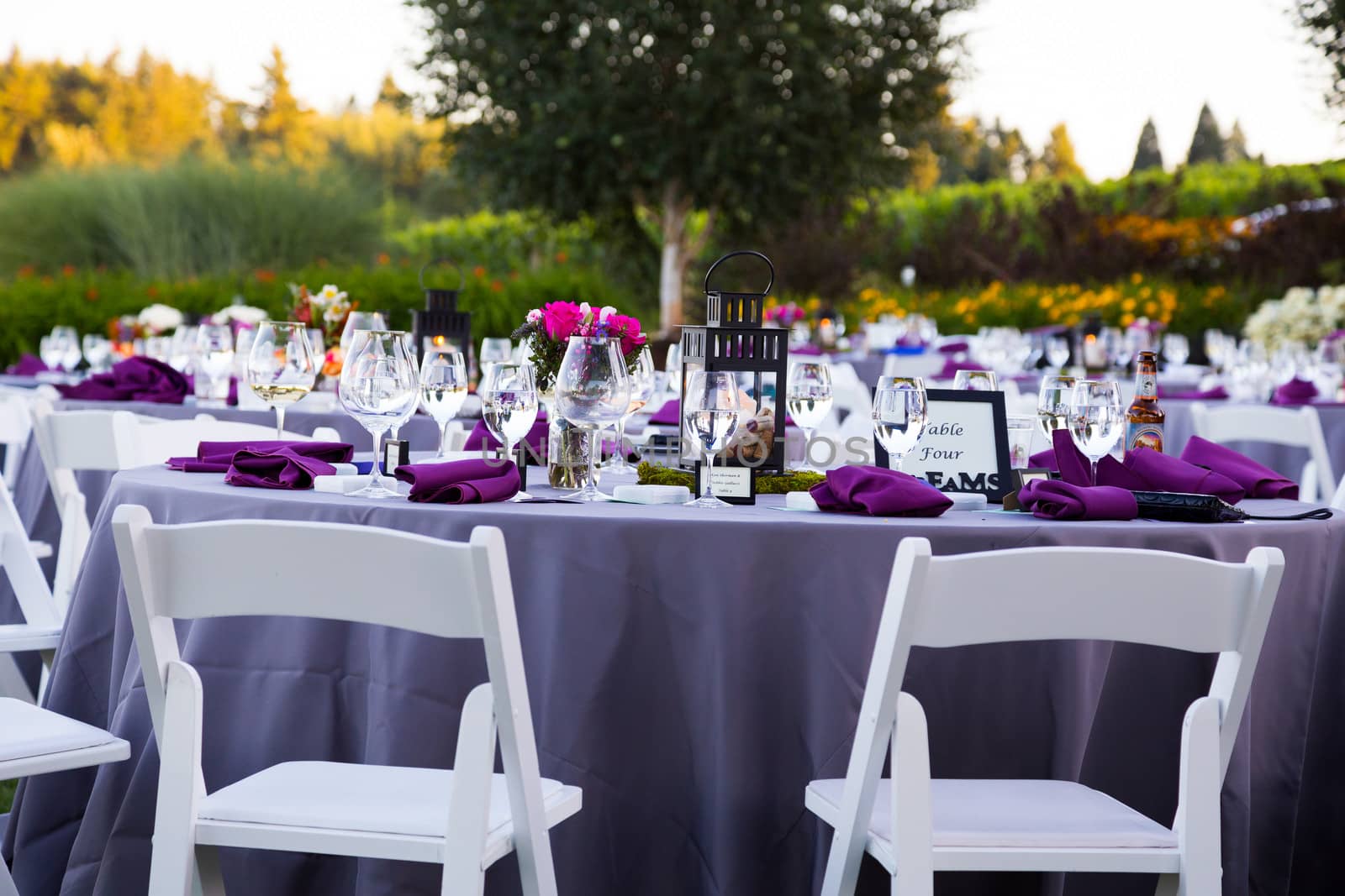 Wedding Reception Table Details by joshuaraineyphotography