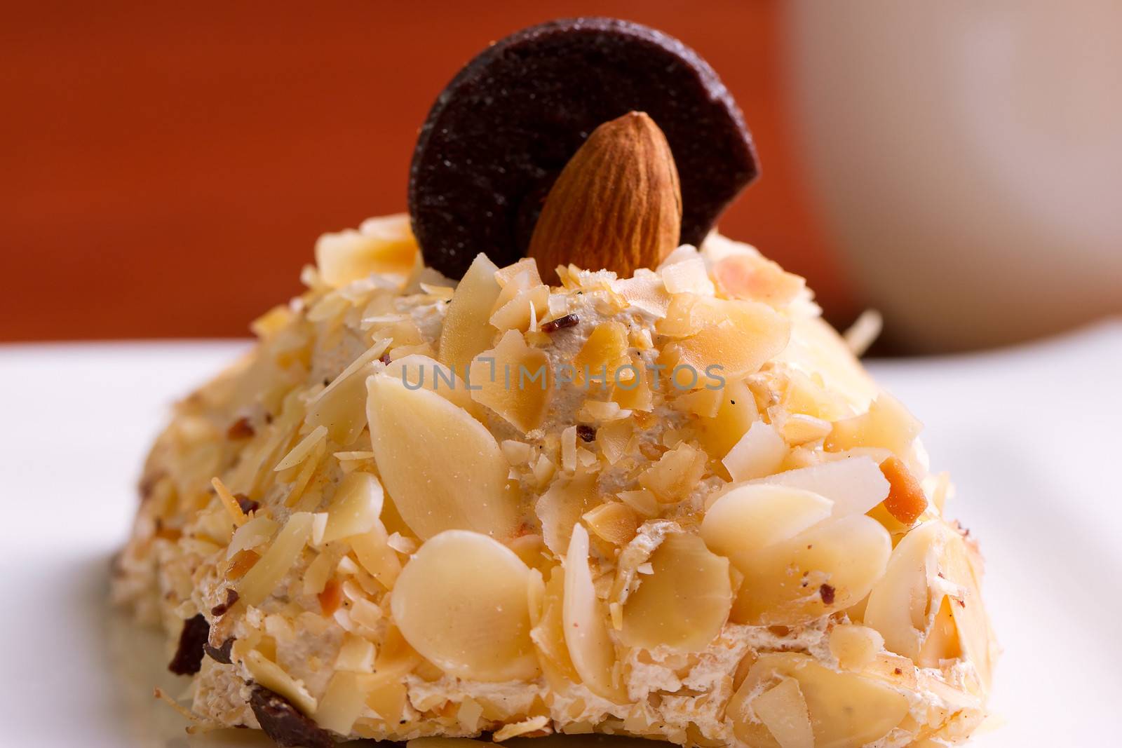 almonds on cake by victosha