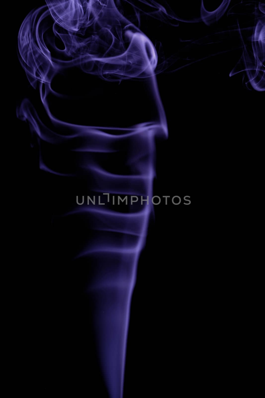 purple smoke in black background