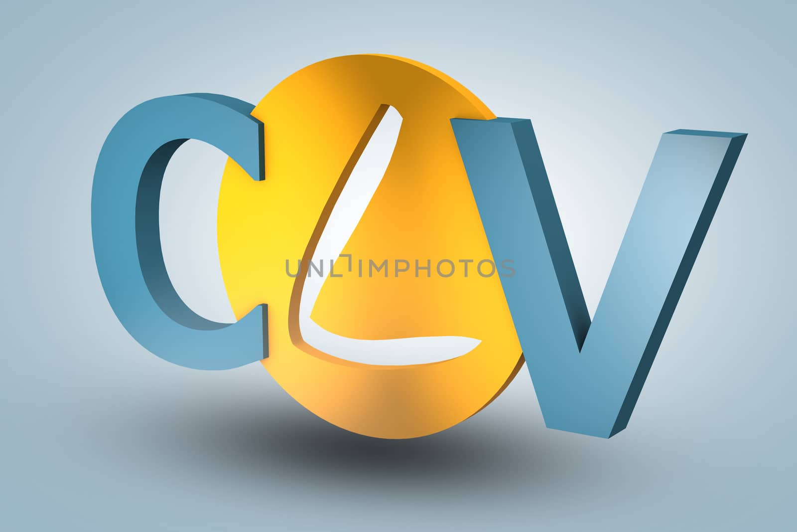 acronym concept: CLV for Customer Lifetime Value on blue background