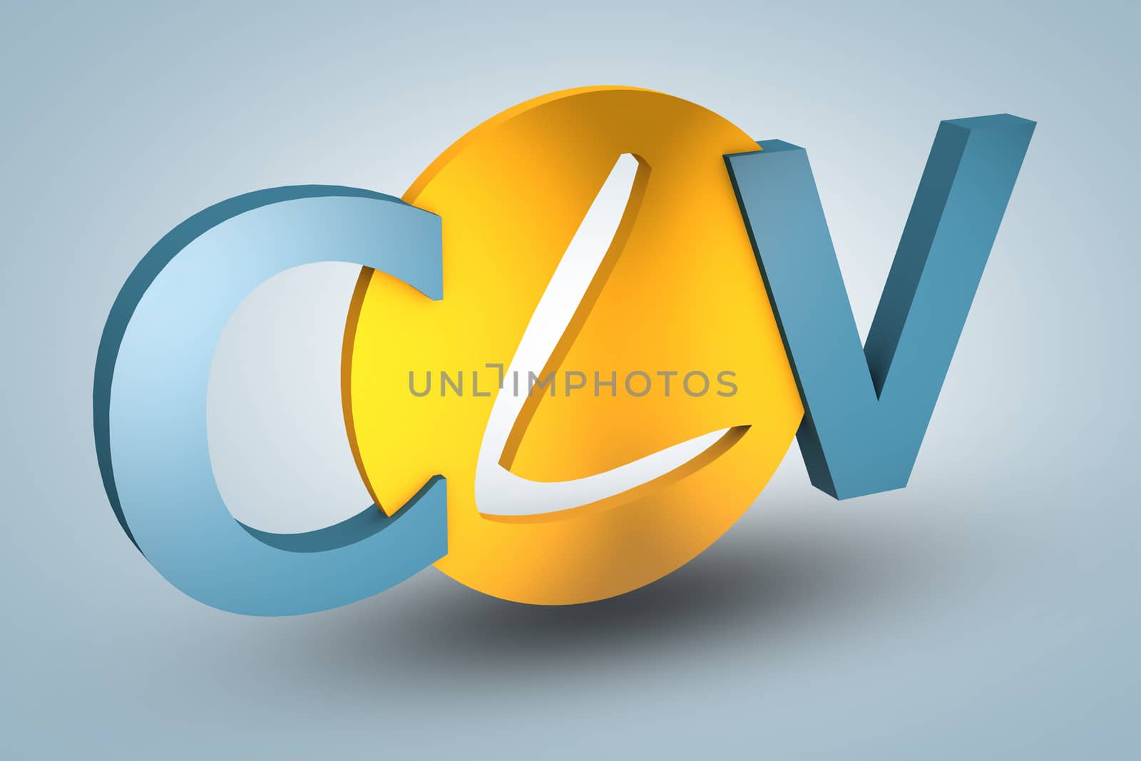 acronym concept: CLV for Customer Lifetime Value on blue background