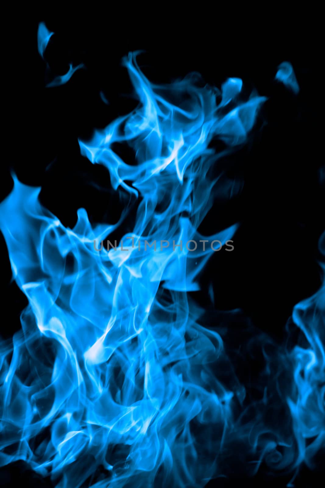 blue fire on black background by NagyDodo