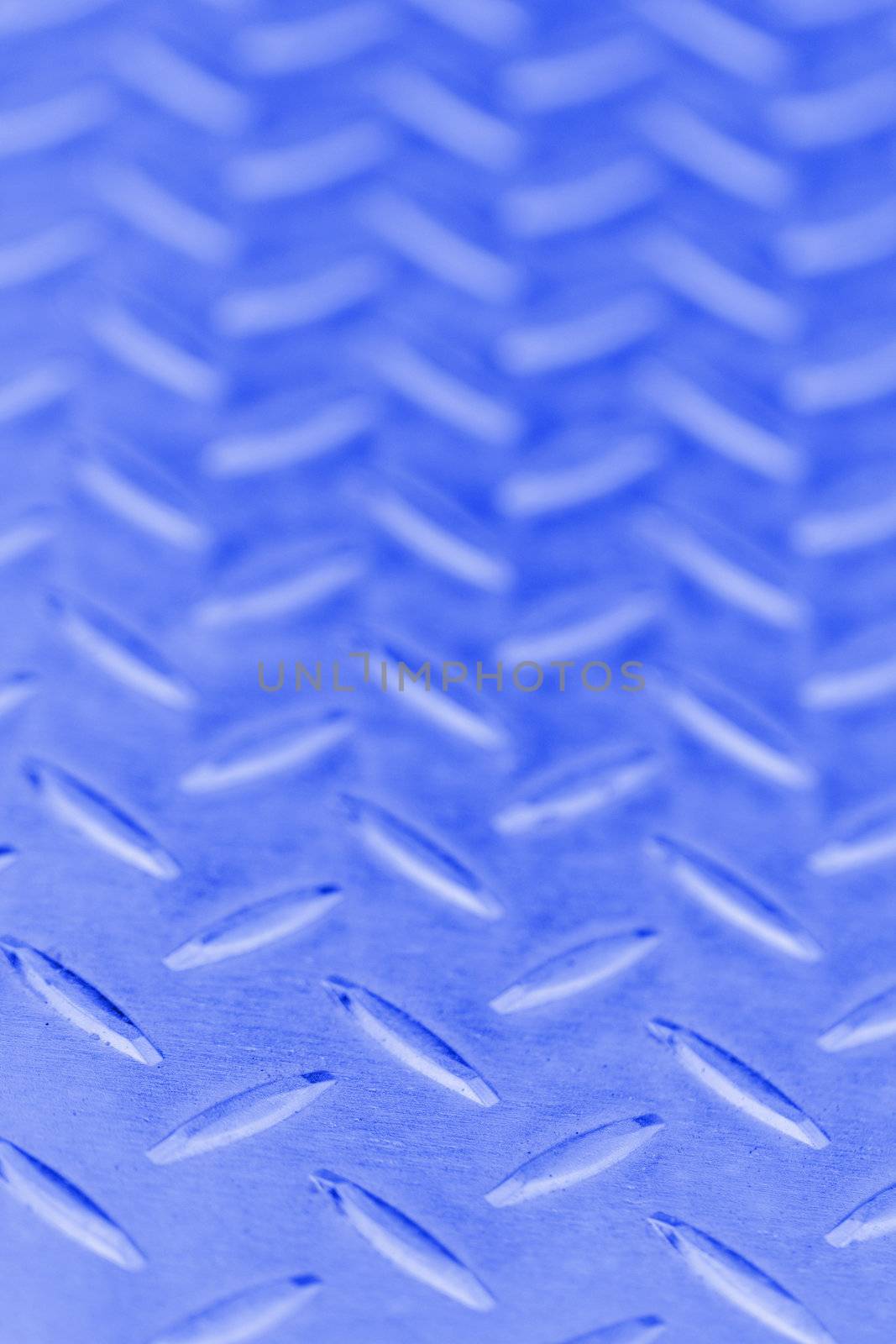 Seamless steel diamond plate texture in blue color