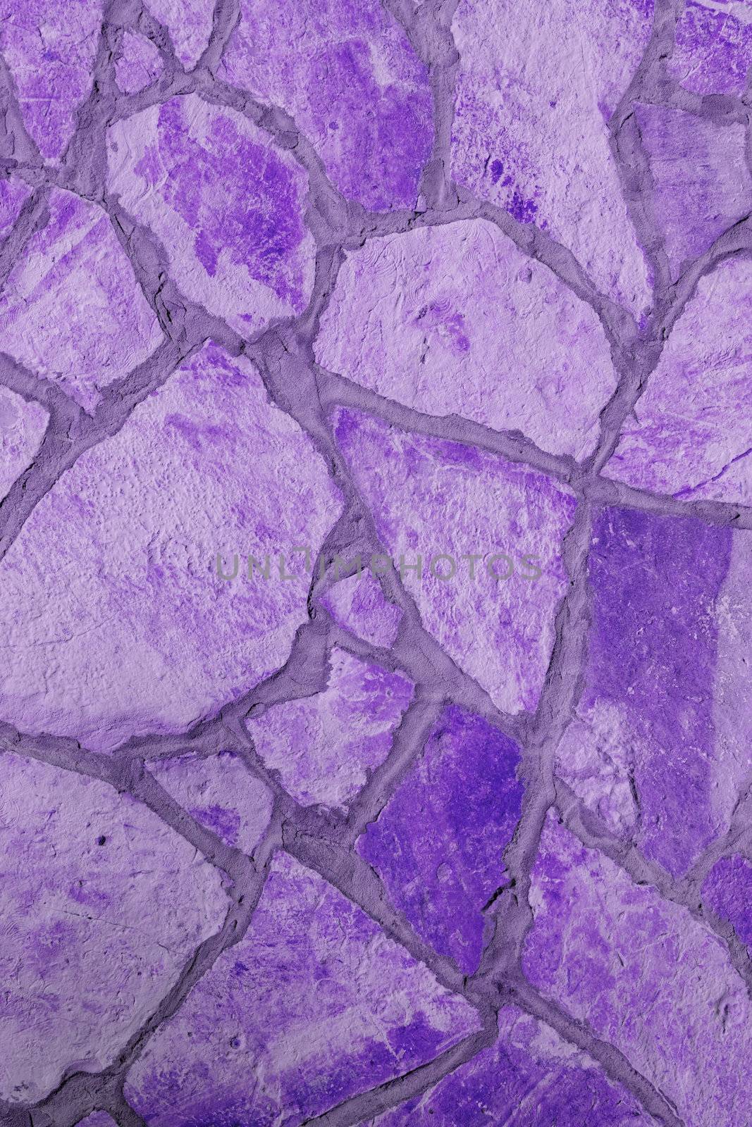 Background of a large stone wall texture (purple)