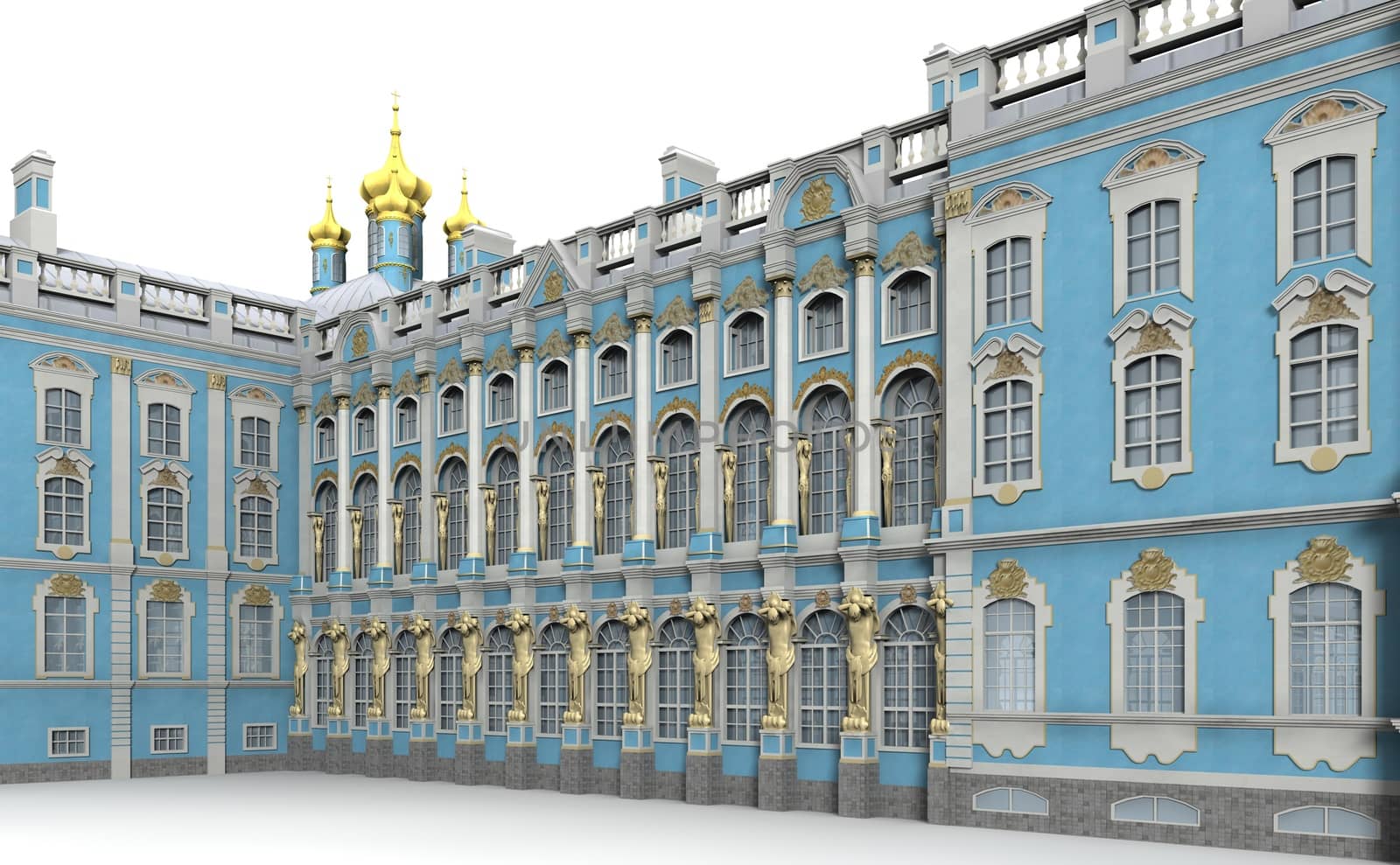 Catherine palace was a Imperial Palace and one of the largest in the vicinity of St. Petersburg.