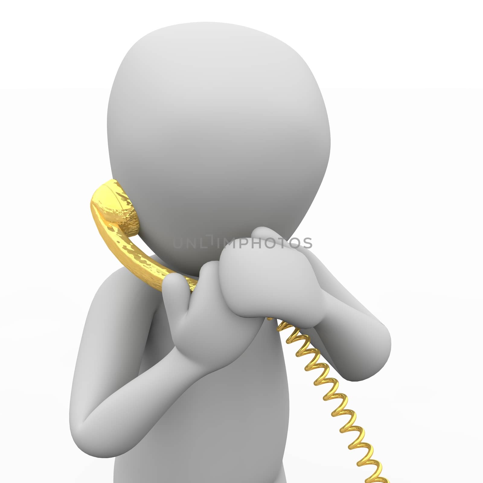Calls with a golden phone is the luxury of communication