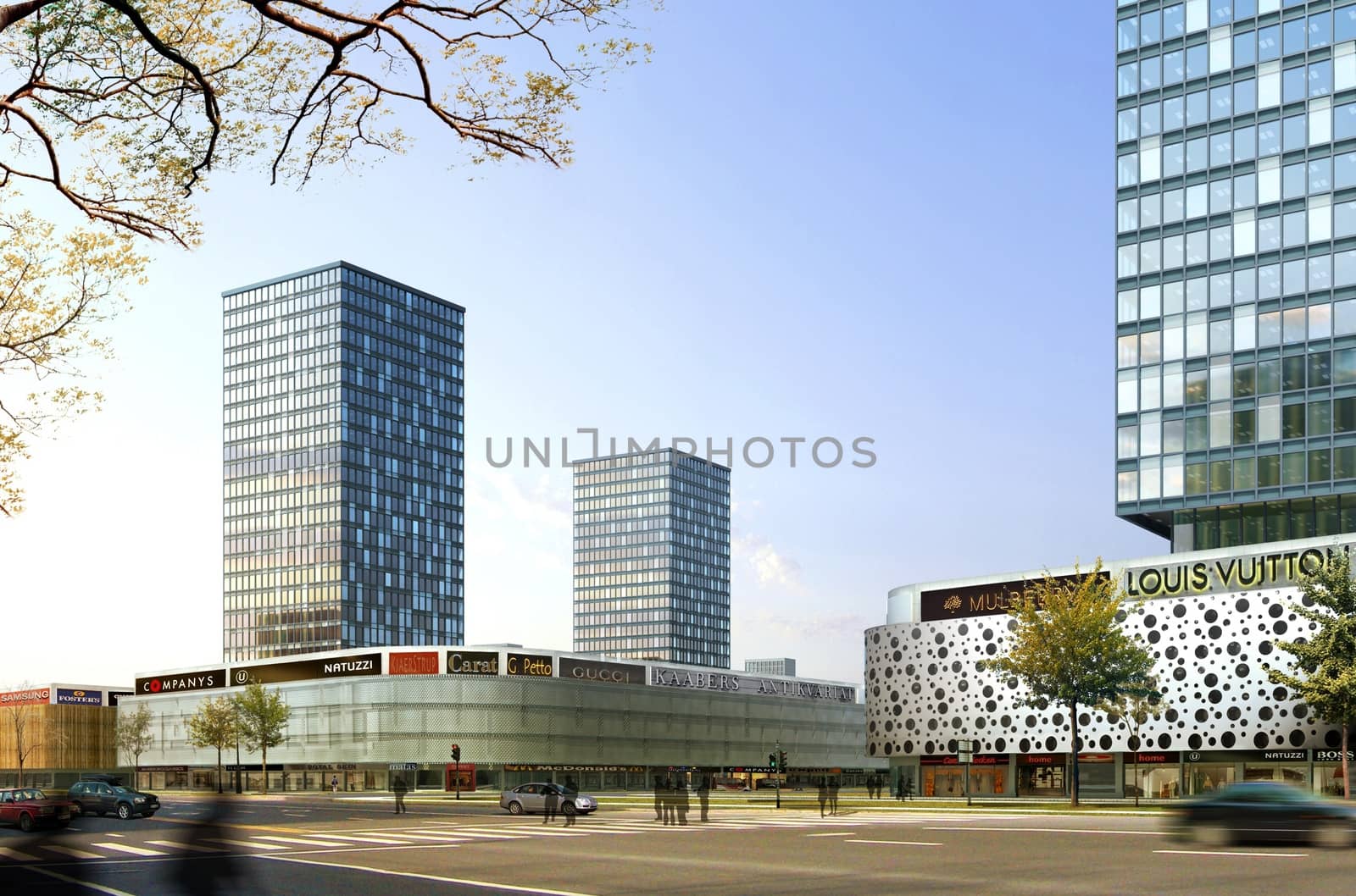 Rendering of office building by 3DAgentur