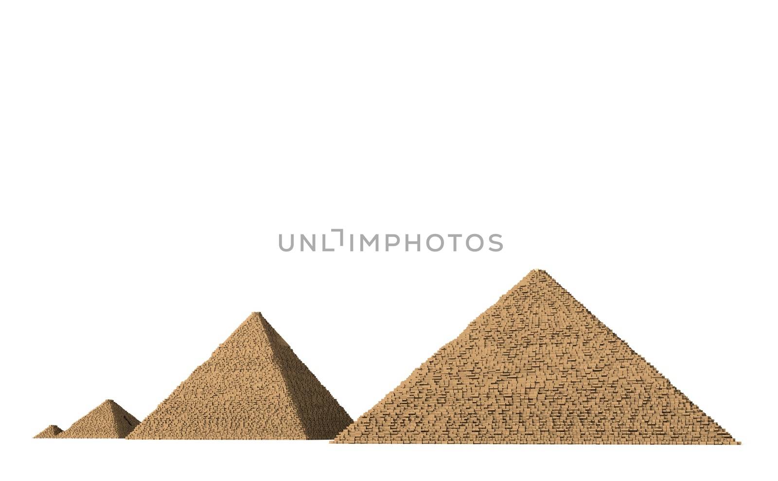 Giza pyramid complex 3 by 3DAgentur